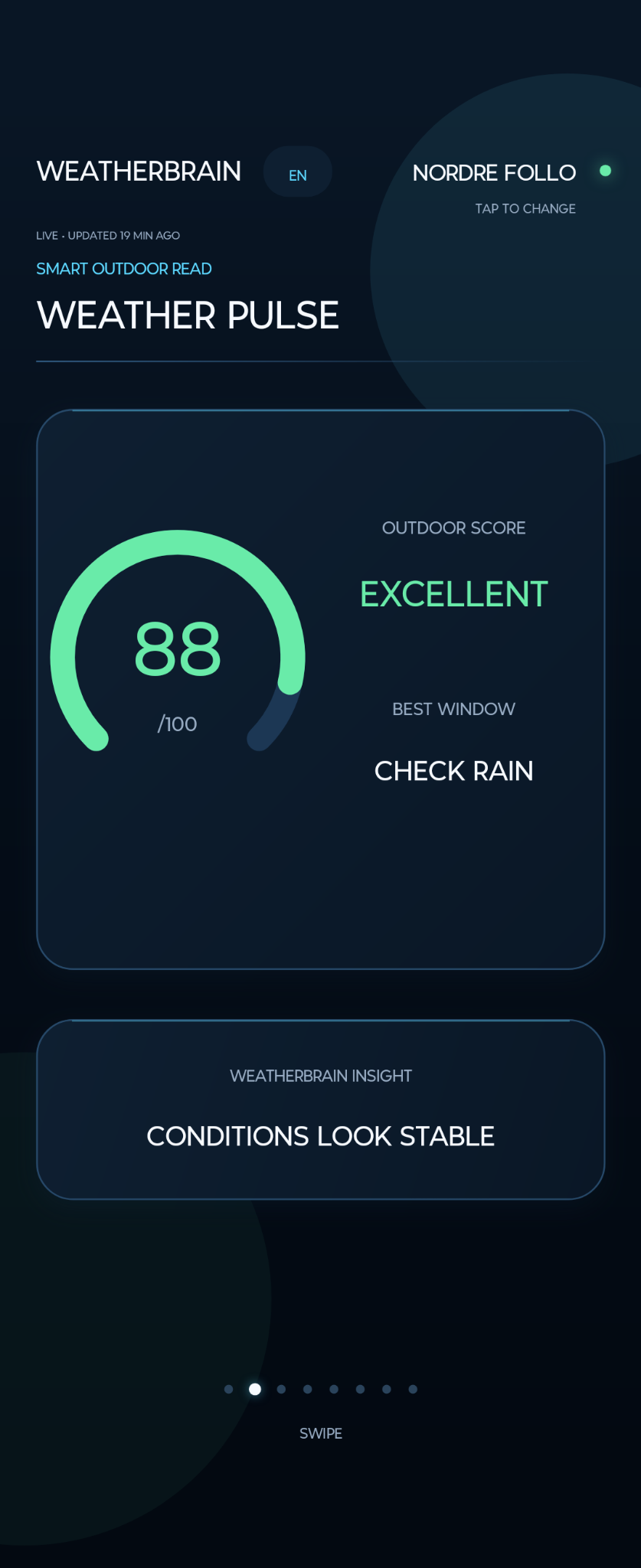 Real WeatherBrain app screenshot