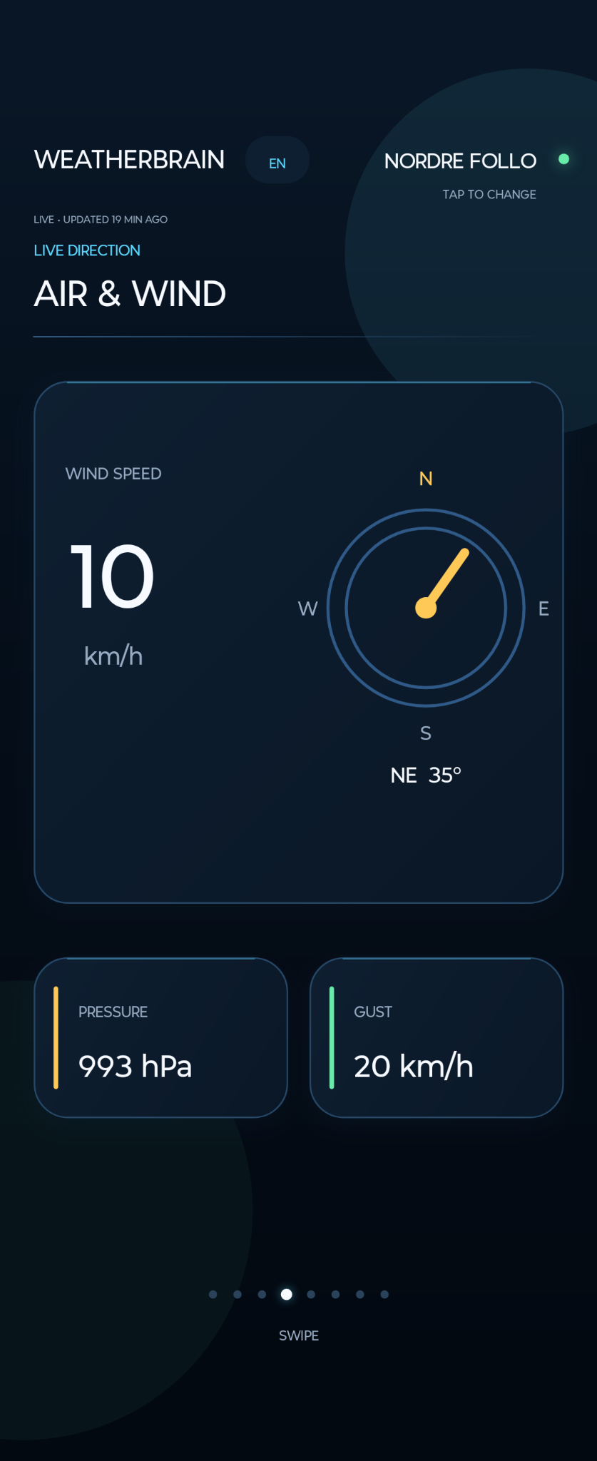 Real WeatherBrain app screenshot
